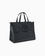 Bolso shopping con logotipo y bandolera extraíble black